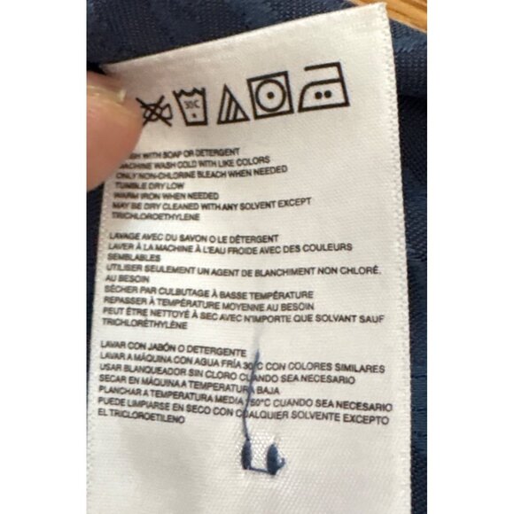 Quiksilver Waterman Collection Shirt Mens Hawaiian Button Up L/G Blue Polynesian - Picture 7 of 8